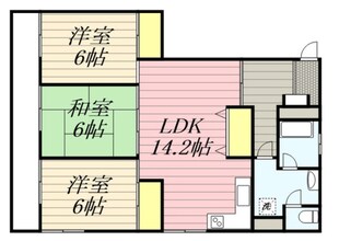 ハイツ市の上の物件間取画像